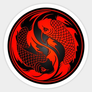 Industrial Steampunk Yin Yang Sticker